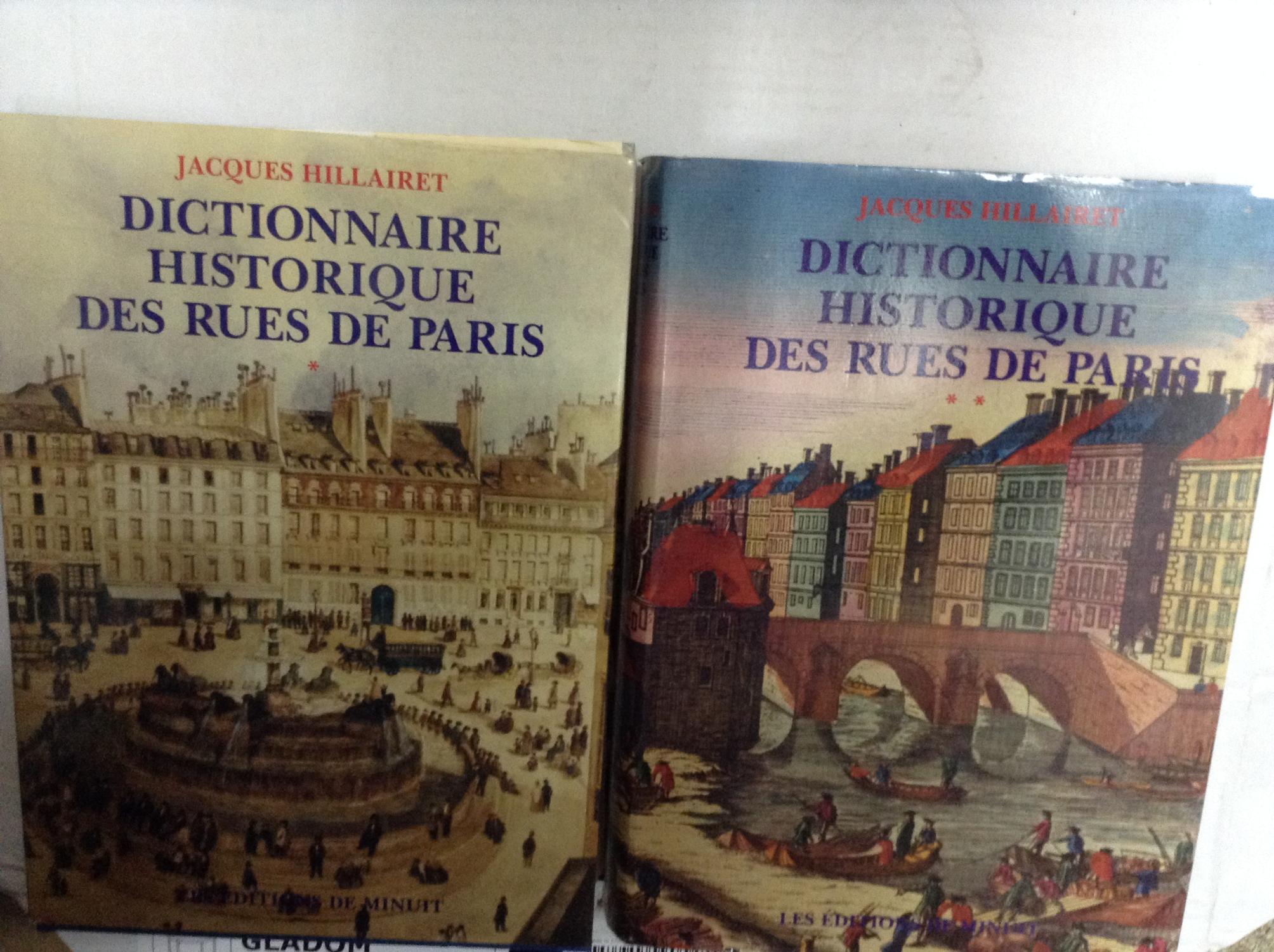 Dictionnaire Historique Des Rues De Paris de Hillairet, Jacques Very