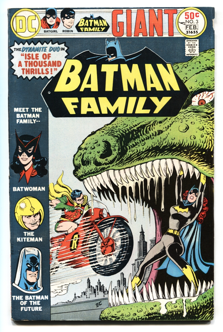 BATMAN FAMILY #3 1976-DINOSAUR- MOTORCYCLE-BATWOMAN VG: (1976) Comic | DTA  Collectibles