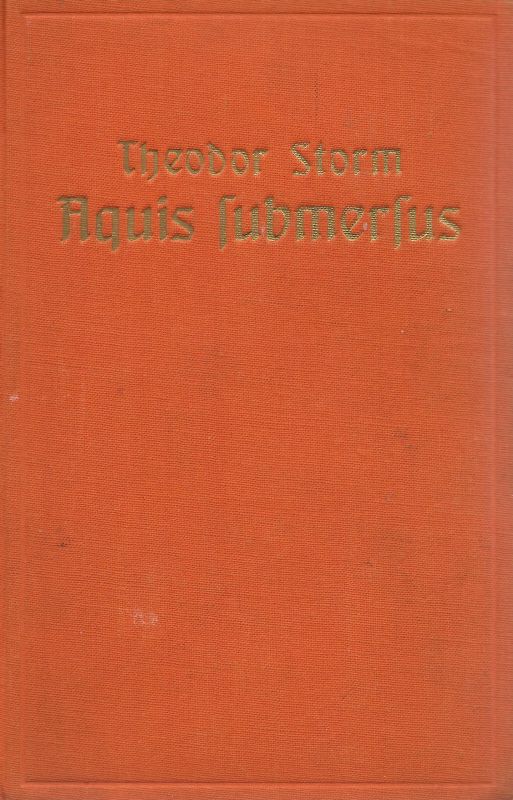 Aquis submersus und andere Novellen - Storm, Theodor