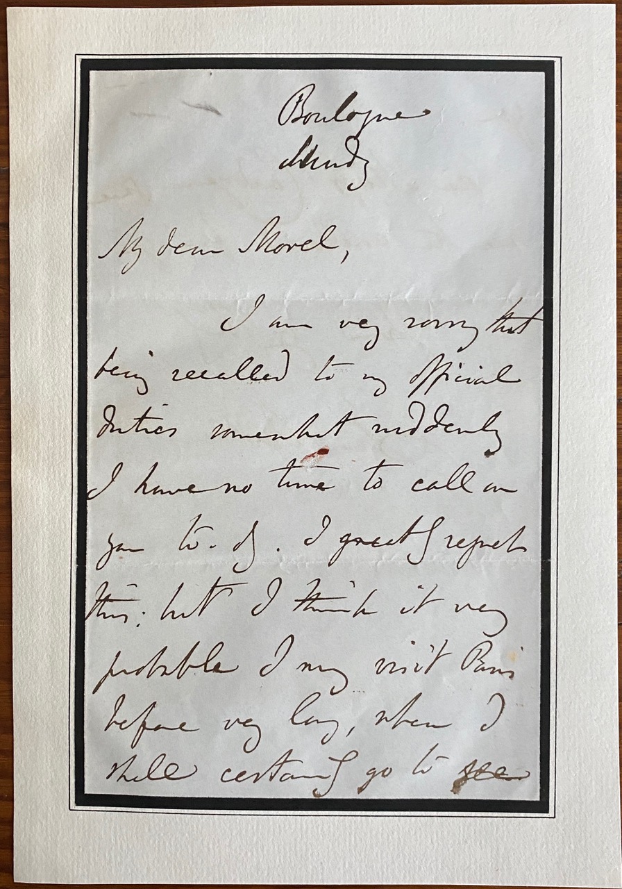 Charles buller chief secretary to lord durham 2 page autographed