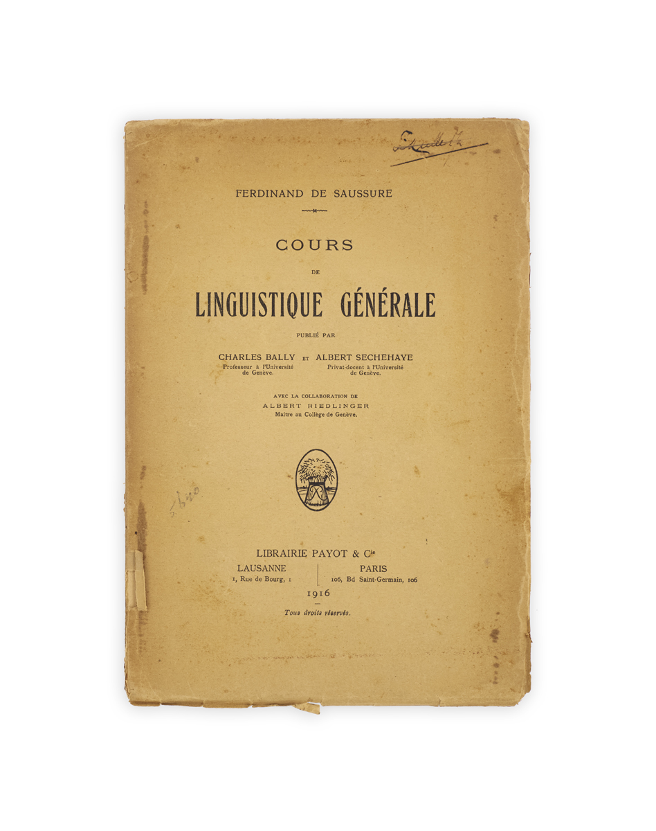 Cours de linguistique générale by Ferdinand de Saussure