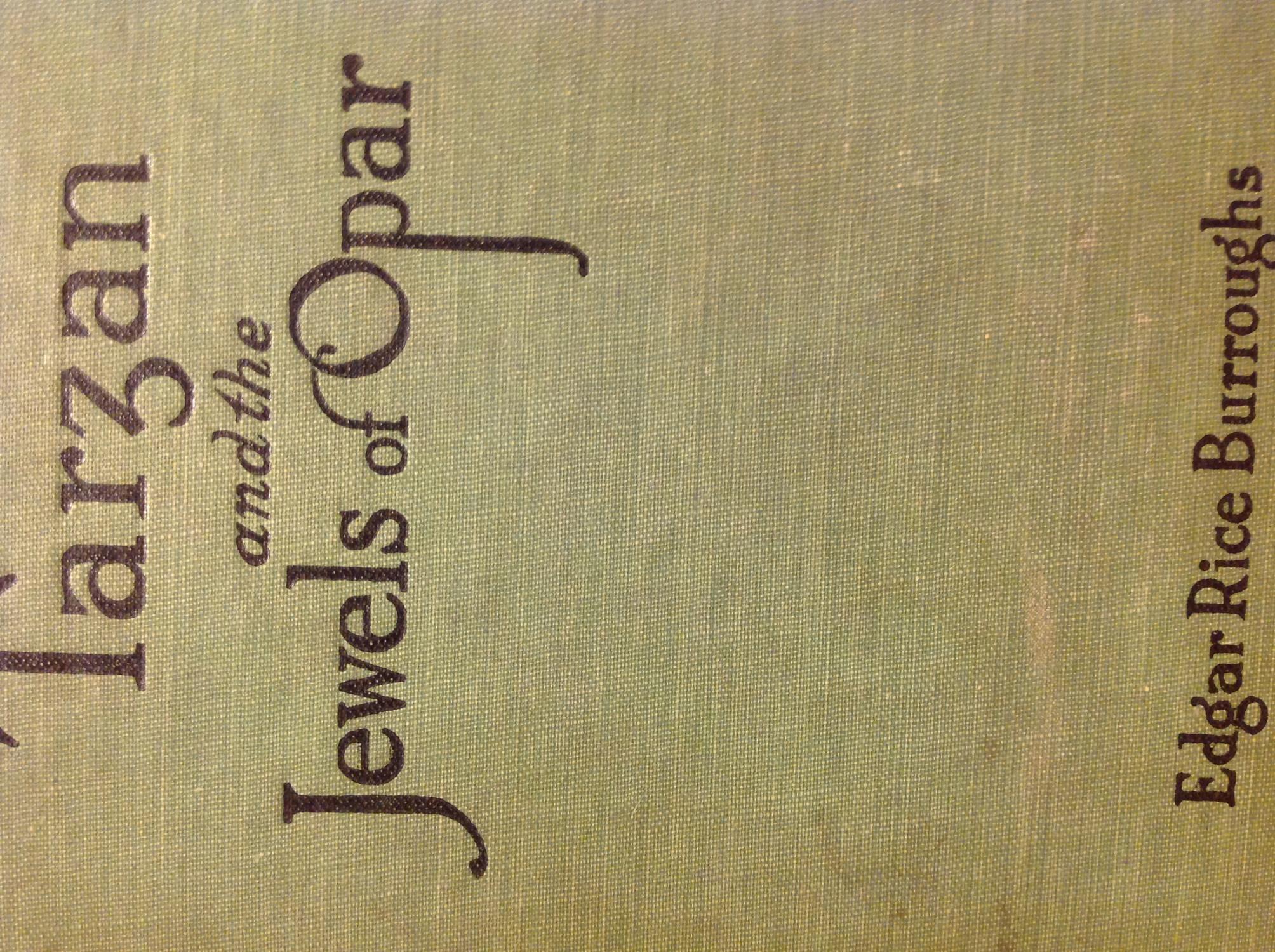Tarzan and the Jewels of Opar Burroughs, Edgar Rice [Very Good] [Hardcover]