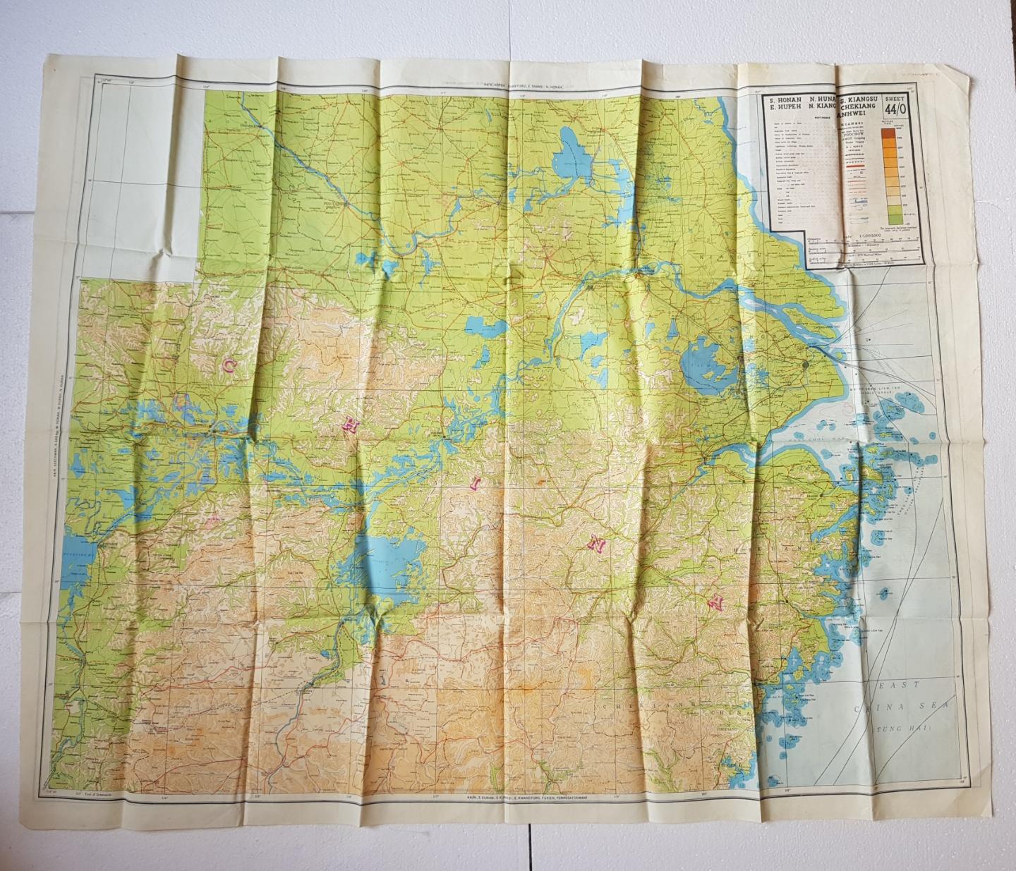 Three WW2 RAF silk escape and evade maps - large size double-sided