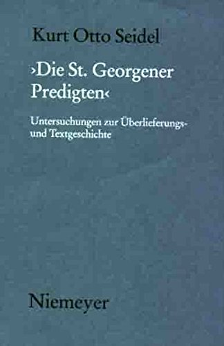 Die St. Georgener Predigten