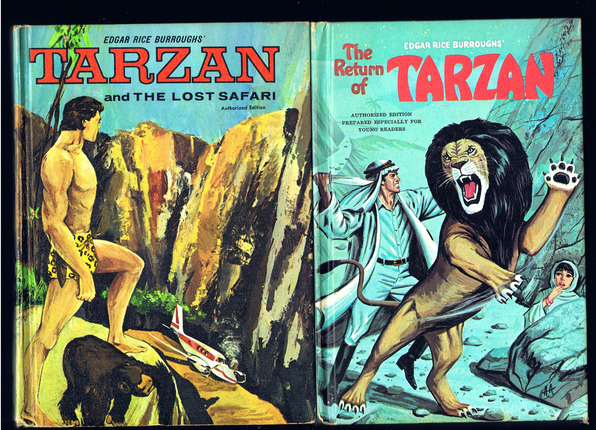 TARZAN & THE CITY OF GOLD + TARZAN OF THE APES by EDGAR RICE BURROUGHS
