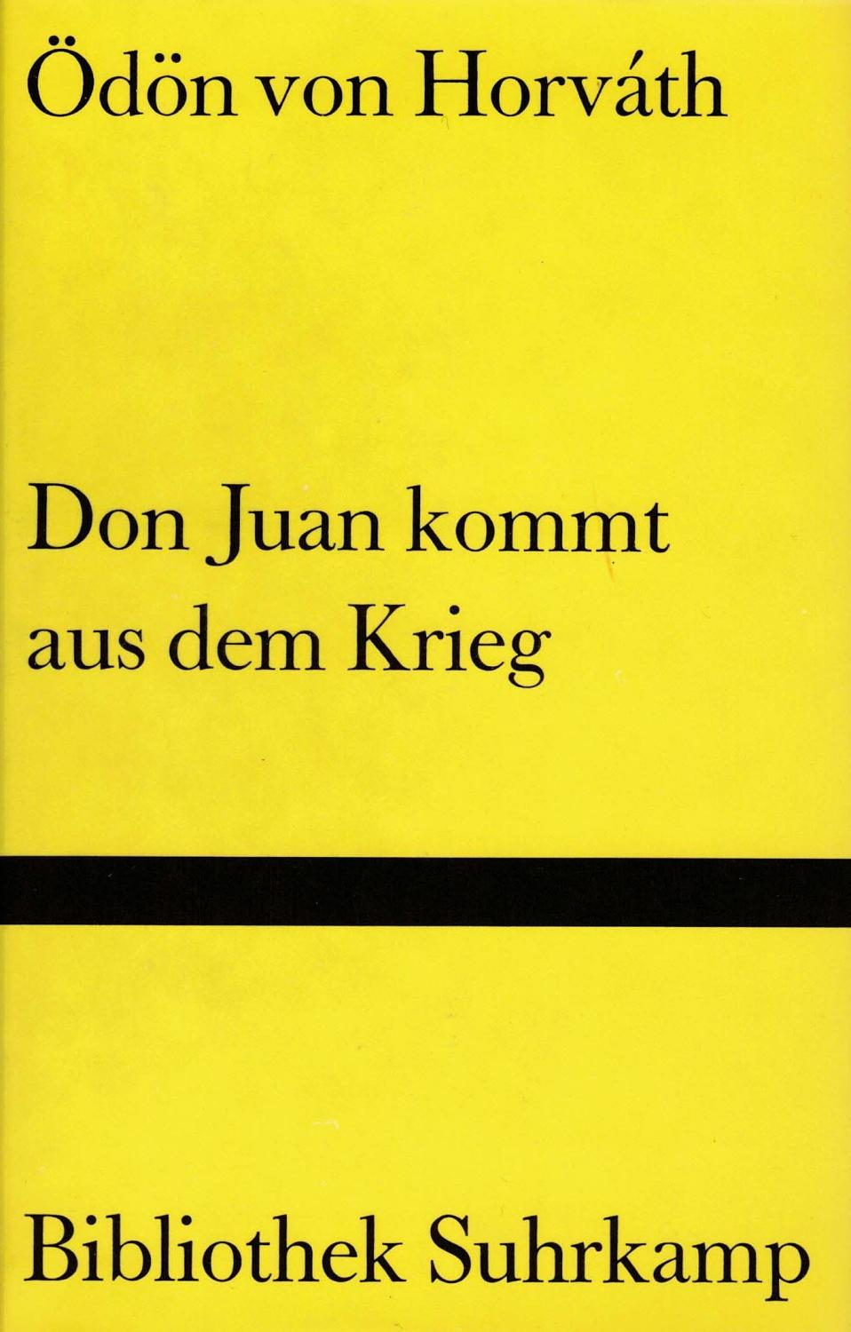 Don Juan kommt aus dem Krieg. - Horváth, Ödön von