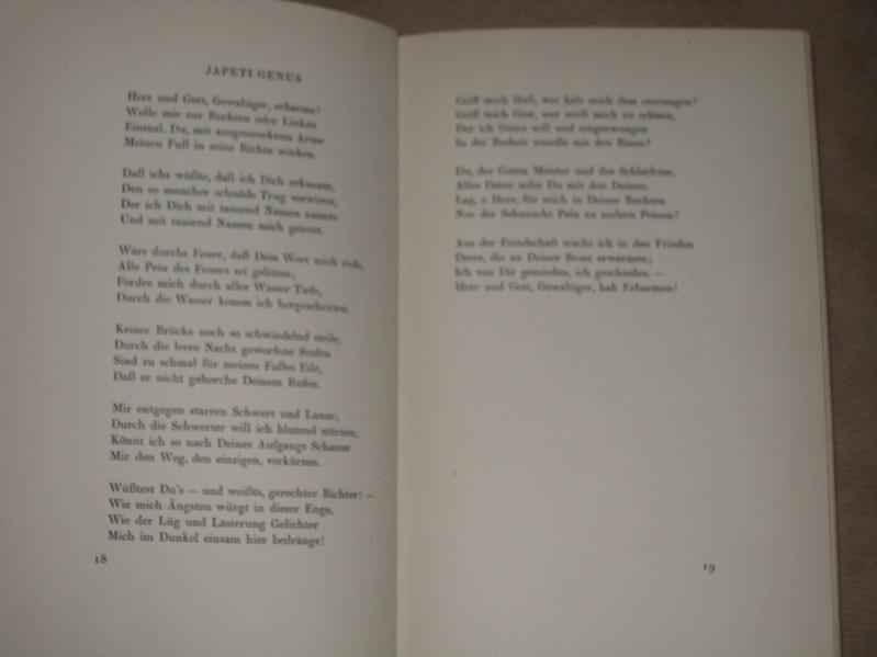 Mitte des Lebens. Geistliche Gedichte. by Schröder, Rudolf Alexander