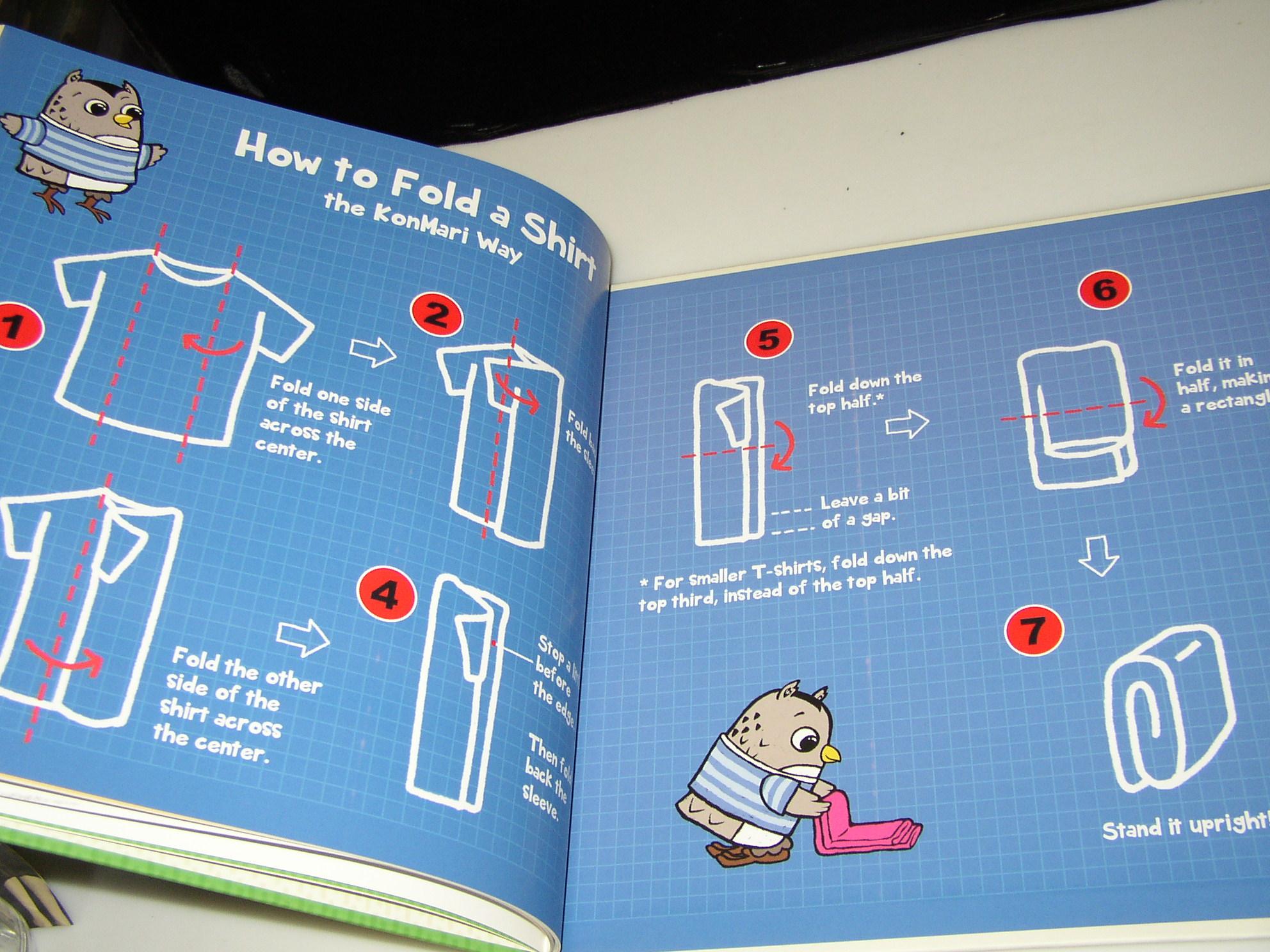How offers to fold shirts marie kondo