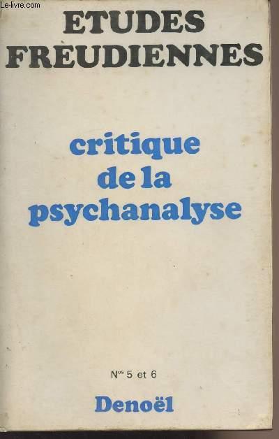 Etudes Freudienne  Nos 5 et 6  Critique de la psychanalyse by
