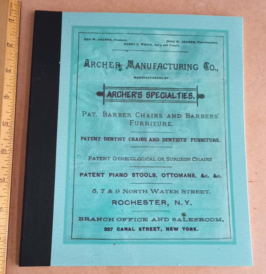 1885 Archer's Specialties : Patented Barber Chairs and Barber's Furniture Archer Manufacturing Co., Rochester New York [Very Good] [Softcover]