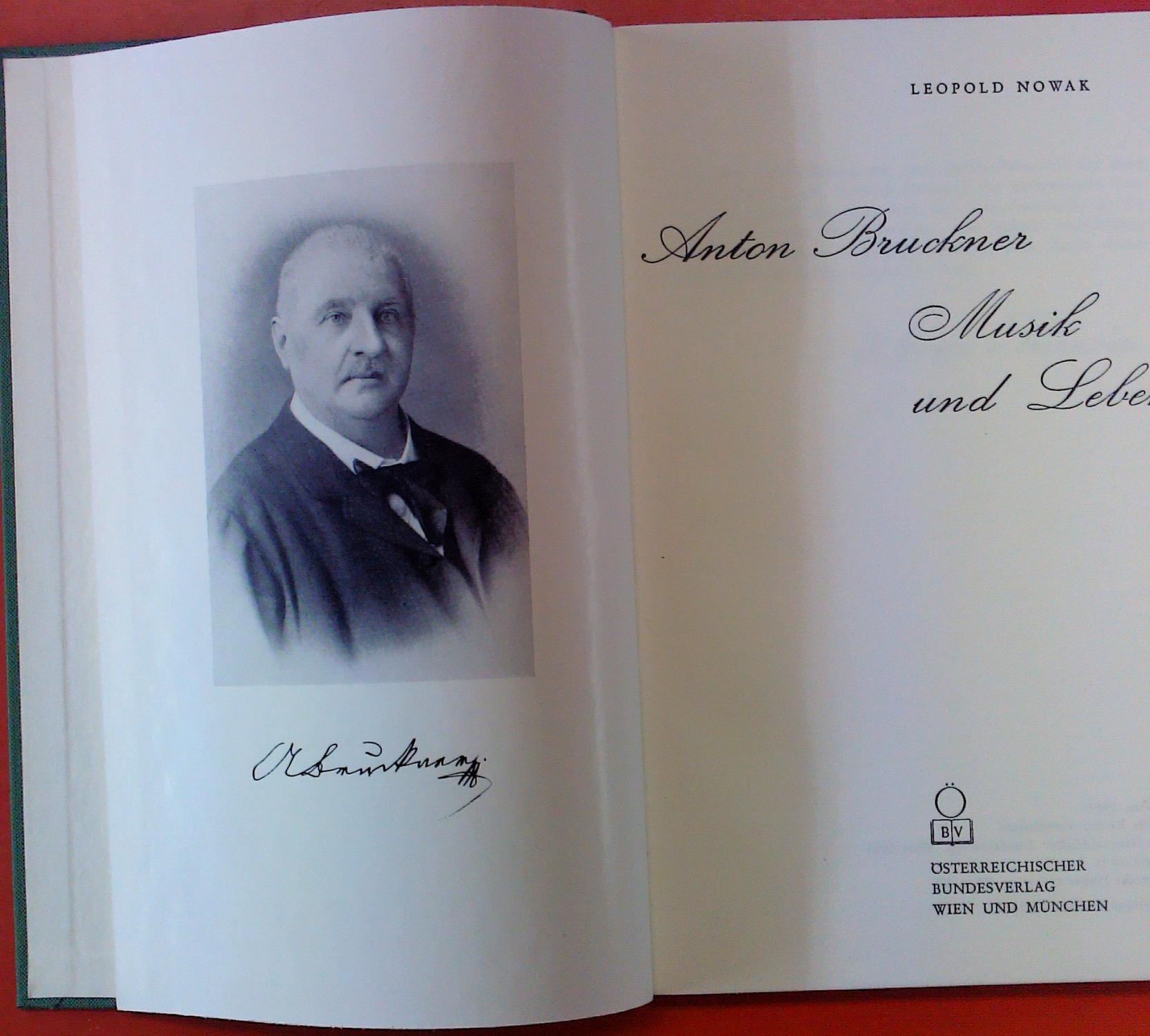 Anton Bruckner / Musik und Leben by Leopold Nowak: very good (1964)  biblion2