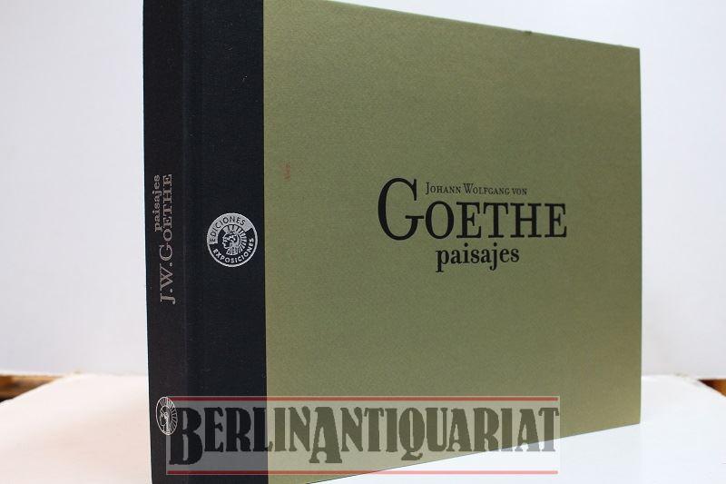 Landschaftszeichnungen. Erschien als Katalog der Ausstellung: J.W. Goethe. Paisajes, die 2008 in Madrid stattfand und erst 2009 in Weimar. Herausgegeben von Ernst-Gerhard Güse und Hermann Mildenberger. - Goethe, Johann Wolfgang