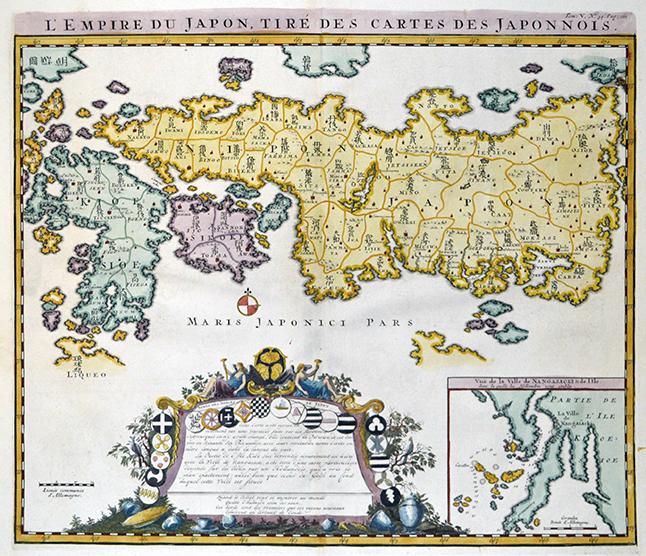 L Empire Du Japon Tire Des Cartes Des Japonnois By Chatelain H A 1719 Map The Isseido Booksellers Abaj Ilab