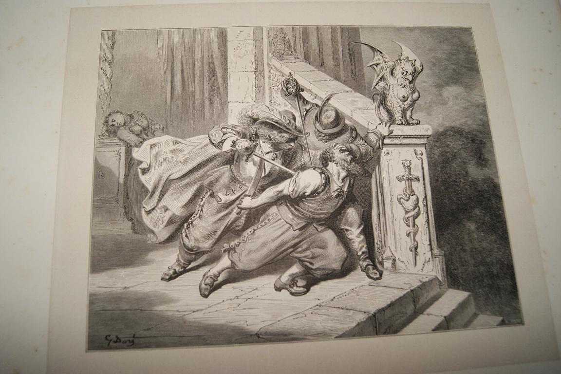 GUSTAVE DORE BARBE BLEUE GRAVURE SUR BOIS 1862 PAPIER MARAIS R3142 PRINT GUSTAVE DORE [Très bon]