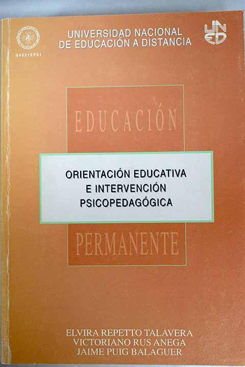 Orientación educativa e intervención psicopedagógica - Repetto Talavera, Elvira