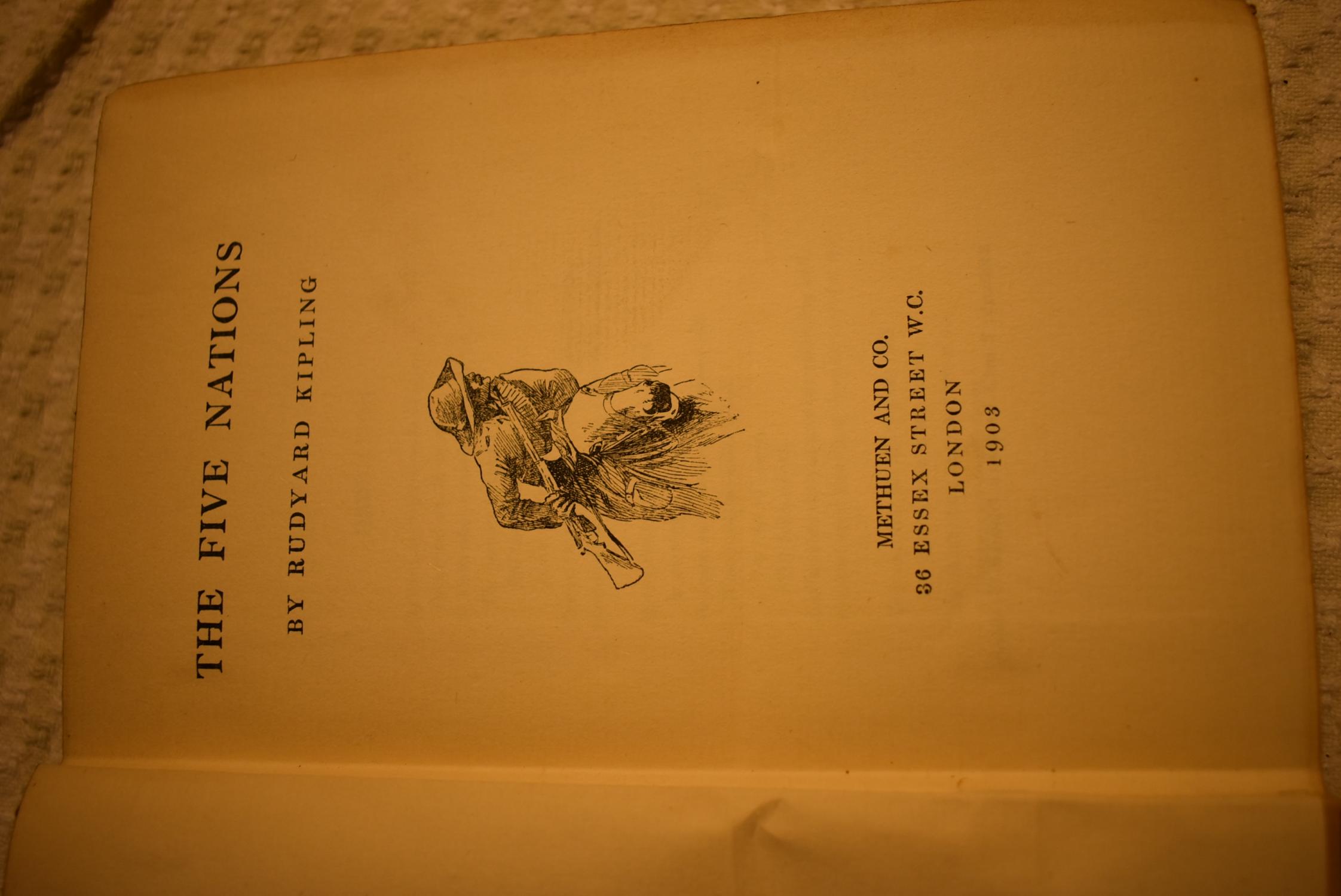 The Five Nations by Rudyard Kipling: (1903) First Edition. | History ...