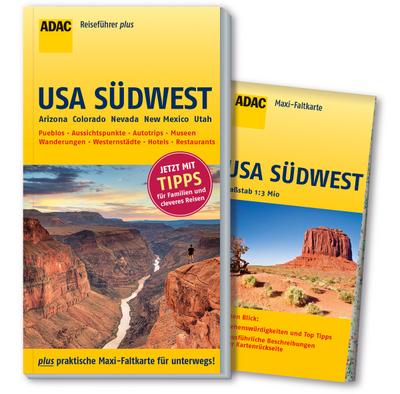 ADAC Reiseführer plus USA Südwest: mit Maxi-Faltkarte zum Herausnehmen : Arizona, Colorado, Nevada, New Mexico, Utah. Mit Maxi-Faltkarte zum Herausnehmen. Pueblos, Aussichtspunkte, Autotrips, Museen, Wanderungen, Westernstädte, Hotels und Restaurants. Jetzt mit Tipps für Familien und cleveres Reisen - Heike Wagner, Bernd Wagner