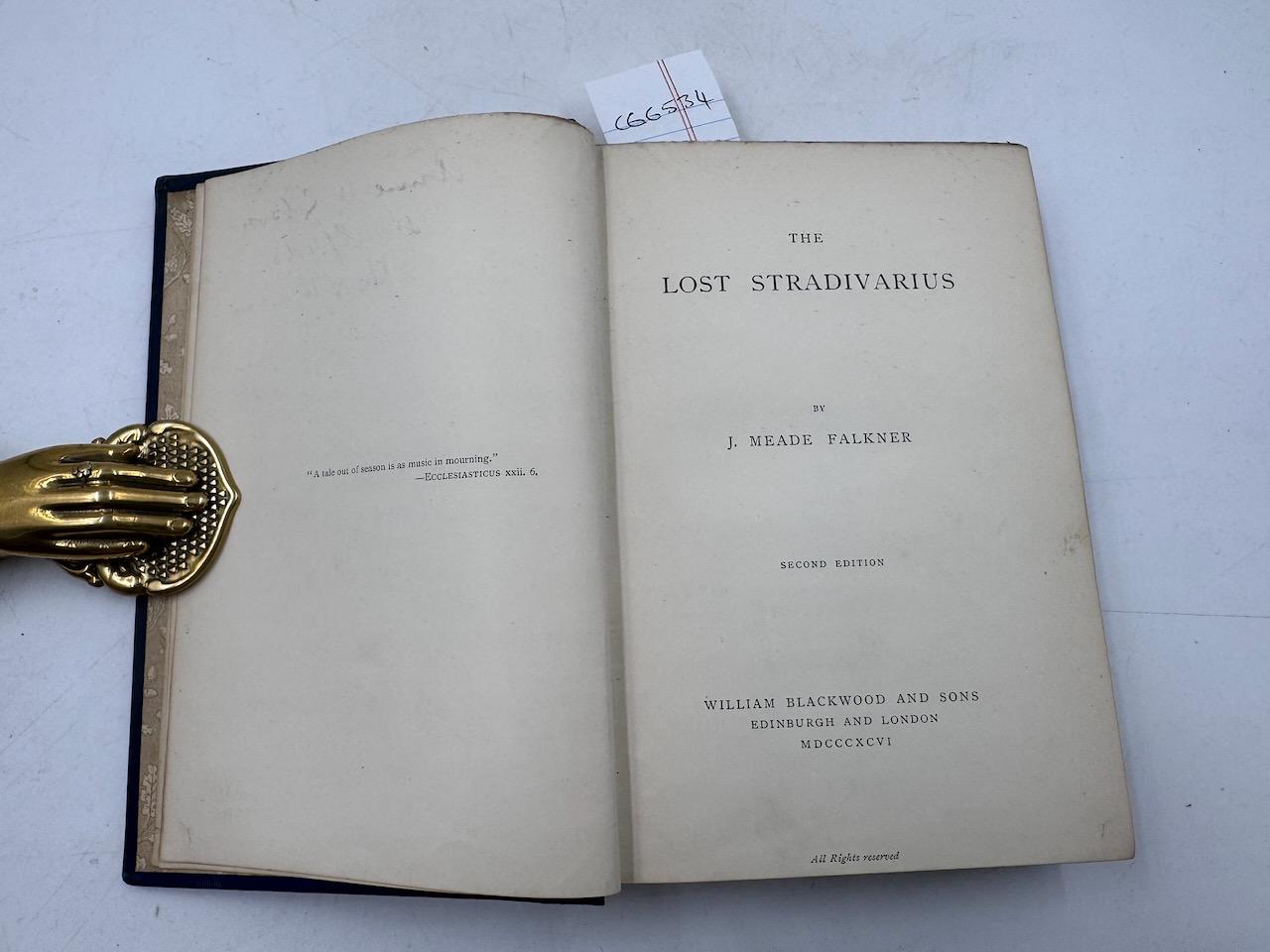 THE LOST STRADIVARIUS. FALKNER, John Meade. [Assez bon] [Couverture rigide]