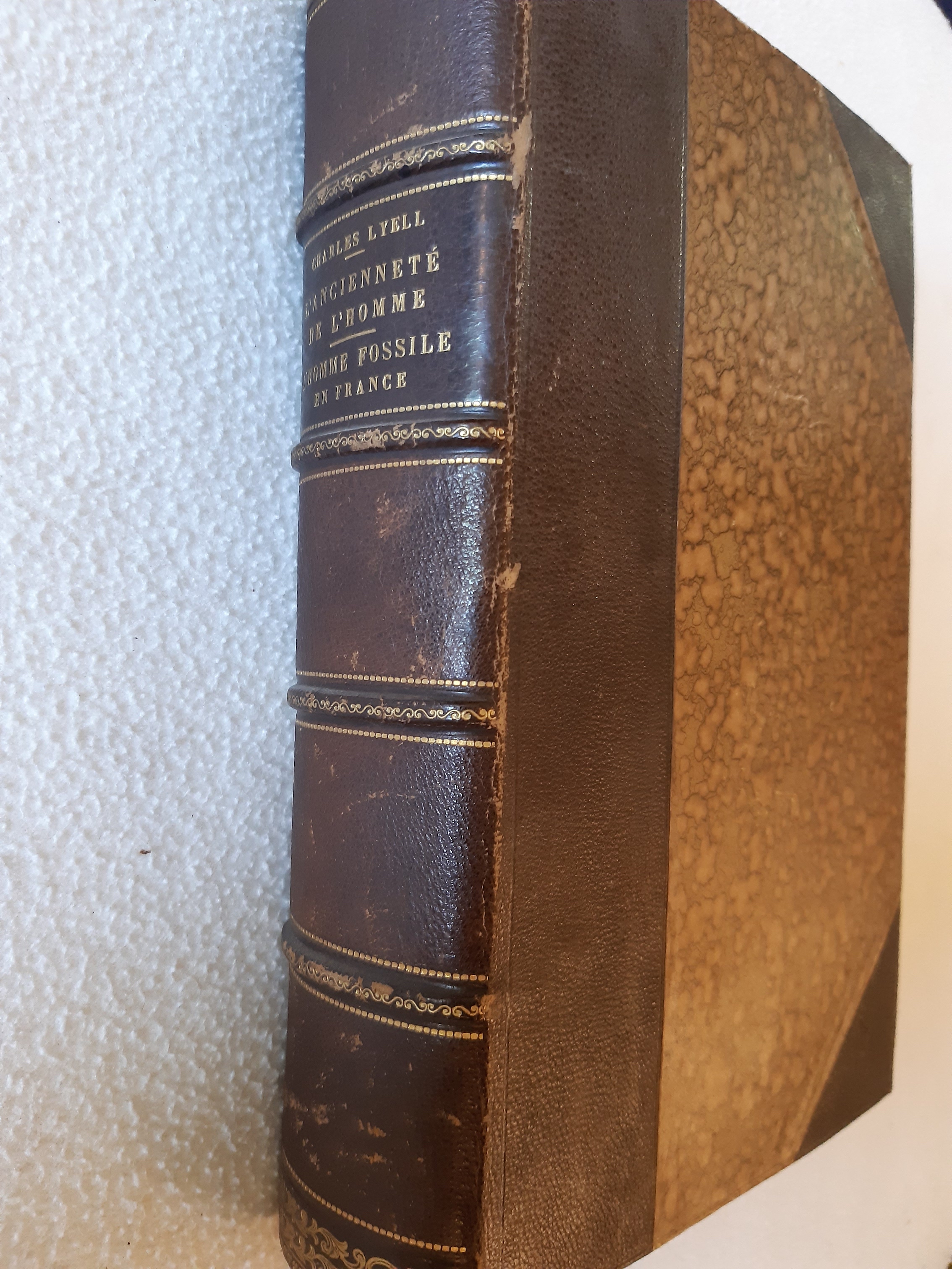 L anciennete de lHomme prouvee par la geologie sir Charles Lyell [Good] [Hardcover]