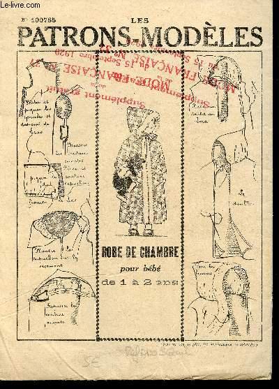 Les Patrons Modeles N Robe De Chambre Pour Bebe De 1 A 2 Ans De Non Precise Bon Pas De Couverture Le Livre