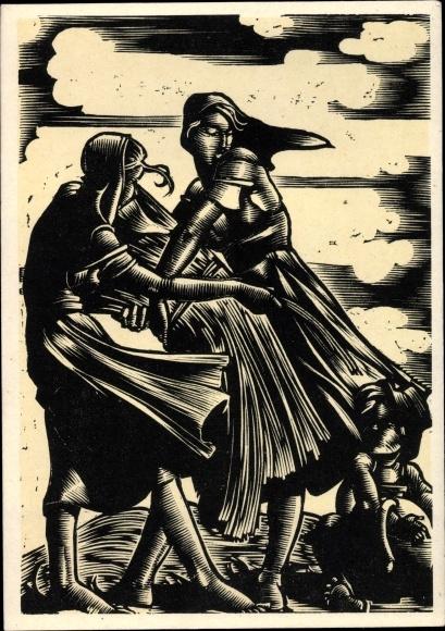 Künstler Ansichtskarte / Postkarte Zum Tobel, Hedwig, Die Jahreszeiten ...