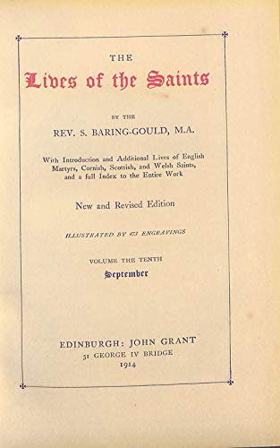 The Lives of the Saints - S. Baring Gould