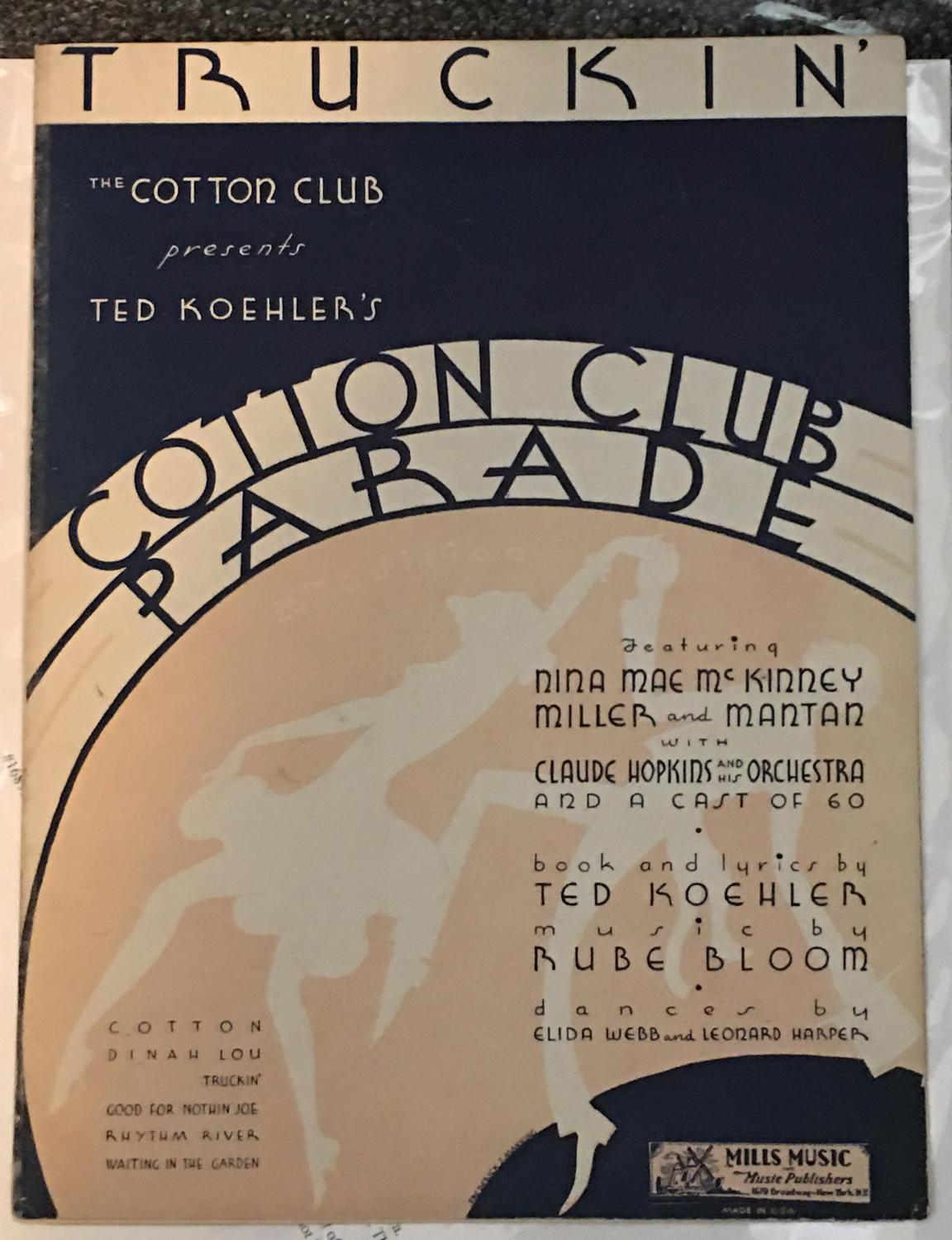 Truckin' Sheet Music from Cotton Club Parade par Koehler, Ted (lyrics