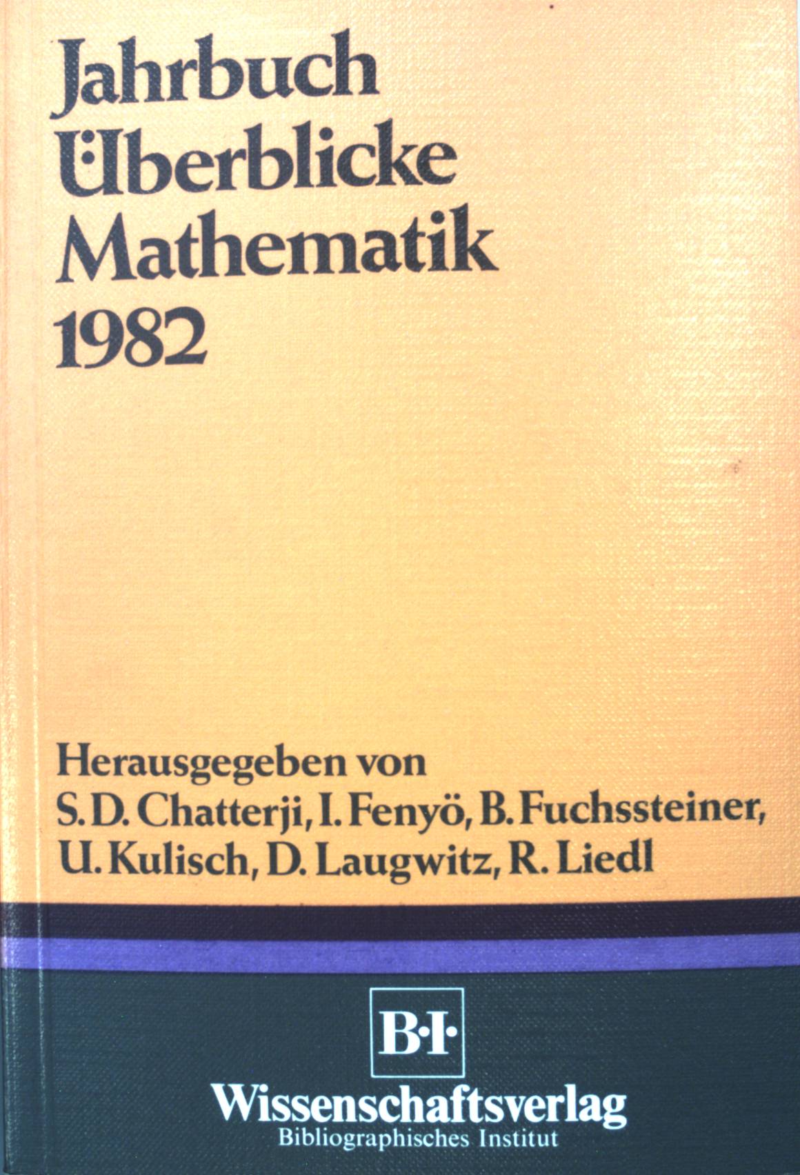Rubiks Zauberwürfel - in: Jahrbuch Überblicke Mathematik 1982. - Chatterji, S.D. und Istvan Fenyö