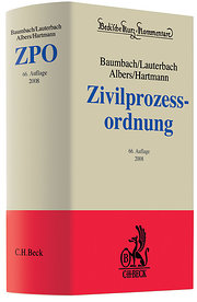 Zivilprozessordnung (ZPO), Kommentar - Adolf Baumbach, Wolfgang Lauterbach, Jan Albers