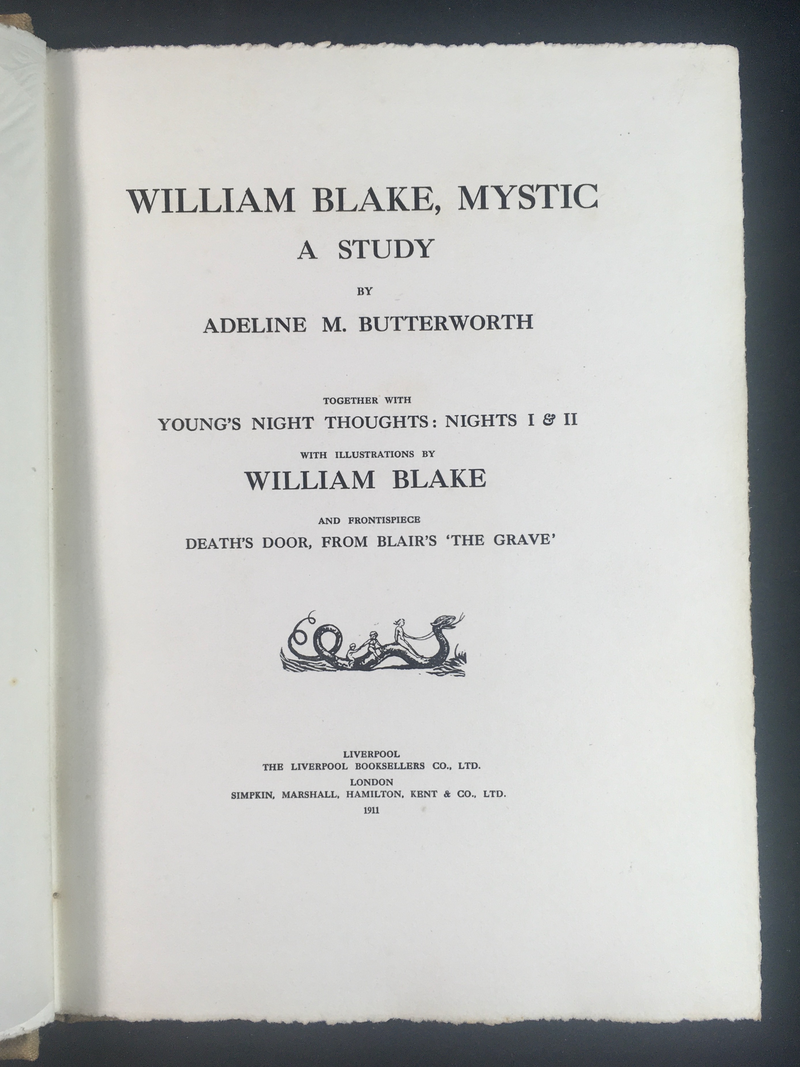 William Blake, Mystic: A Study by Butterworth, Adeline M.: (1911) First ...