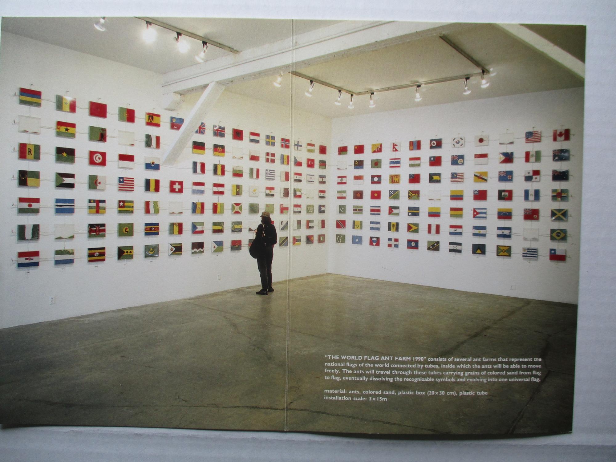 Yukinori Yanagi World Flag Ant Farm Venice Biennale Aperto 93 Exhibition invite postcard Yanagi, Yukinori [ ]