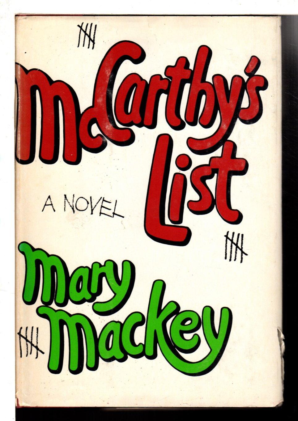 MCCARTHY'S LIST. - Mackey, Mary.