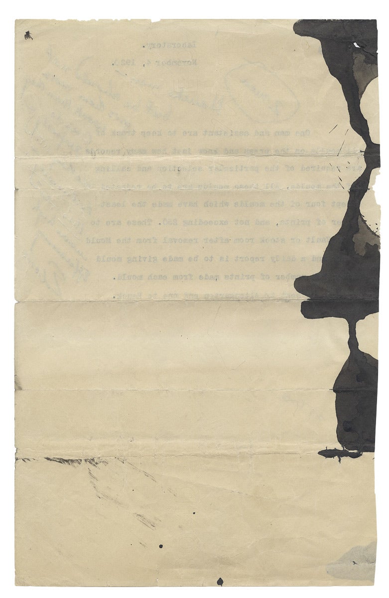 Important Thomas Alva Edison Manuscript Laboratory Note Von Edison Thomas Alva Edison 1847 1931 Signed By Author S Ian Brabner Rare Americana Abaa