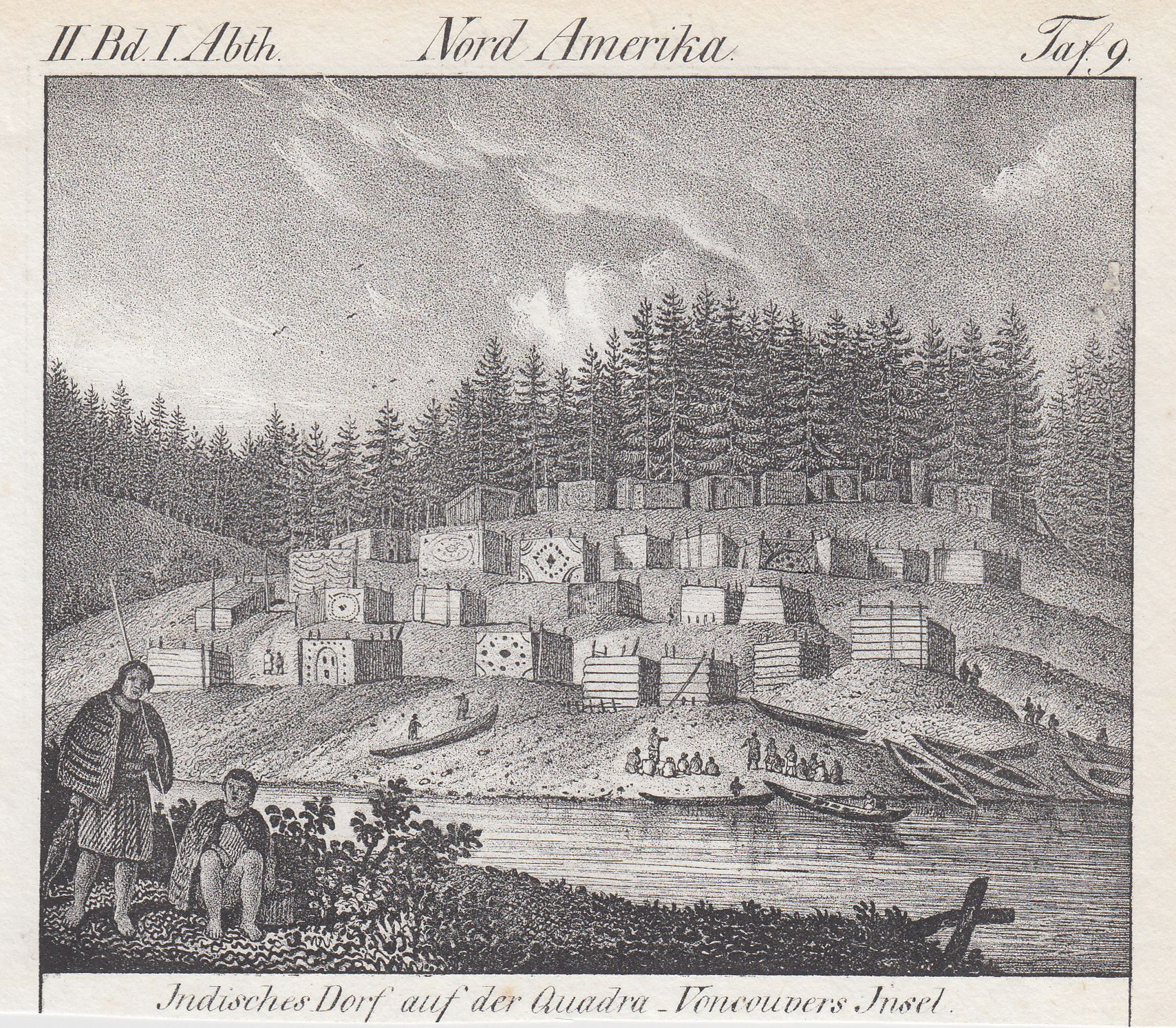 Indianerdorf Auf Vancouver Indisches Dorf Auf Der Quadra Vancouvers Insel Von Kanada Canada Ethnology Kunst Nbsp Nbsp Grafik Nbsp Nbsp Poster Antiquariat Clemens Paulusch Gmbh