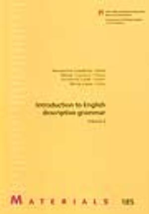 Introduction to English descriptive grammar - Capdevila I Batet, Montserrat