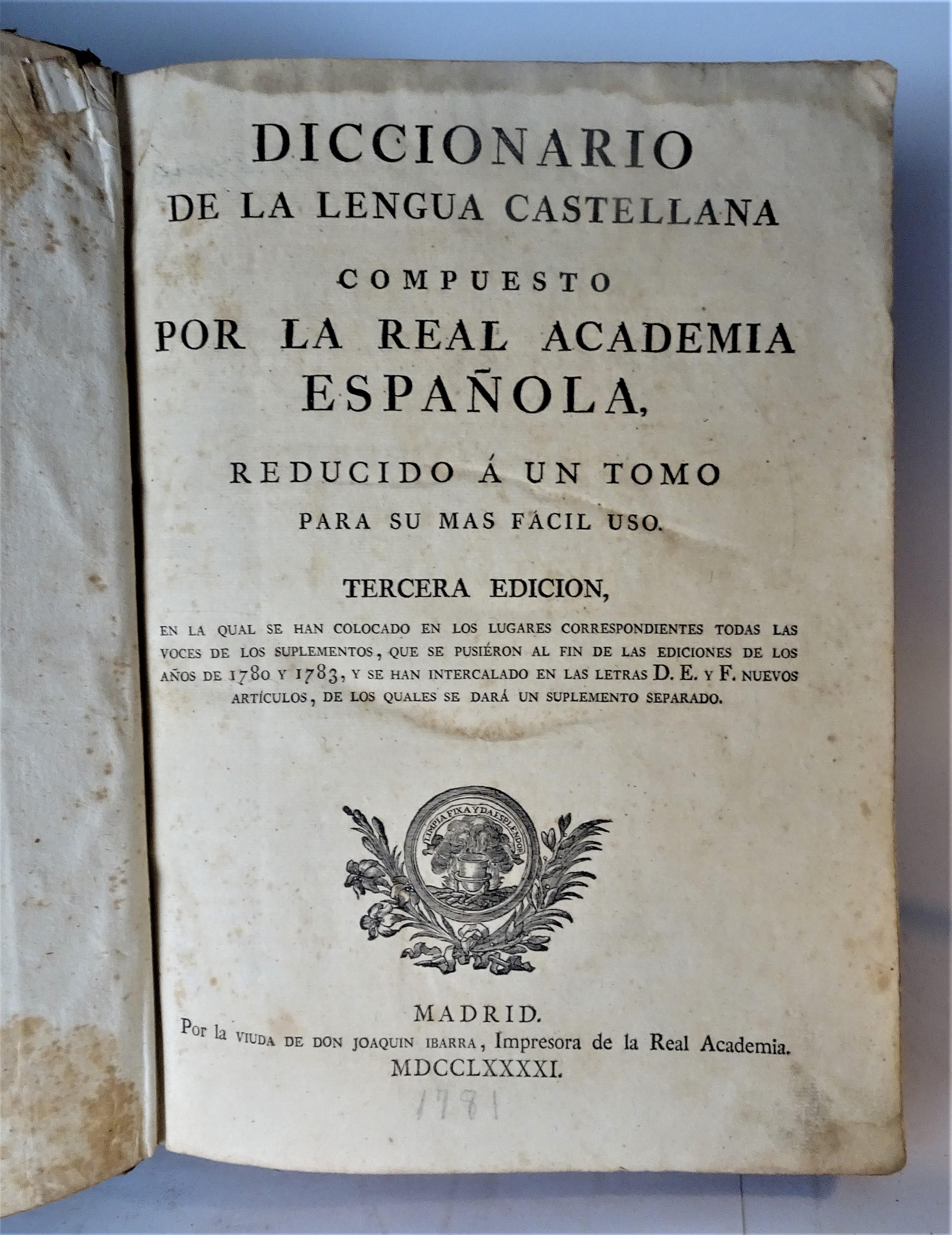 Diccionario De La Lengua Castellana Compuesto Por La Real Academia