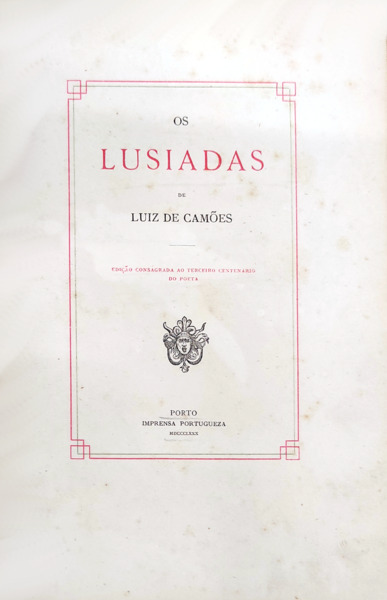 OS LUSIADAS. - CAMÕES. (Luis de)