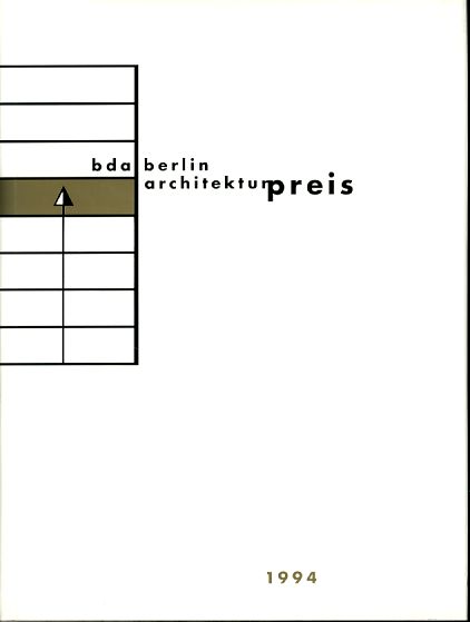 BDA Architekturpreis Berlin 1994. - Gebruder Mann Verlag