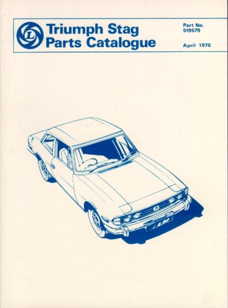 Triumph Stag Offical Parts Catalog - Books, Brooklands