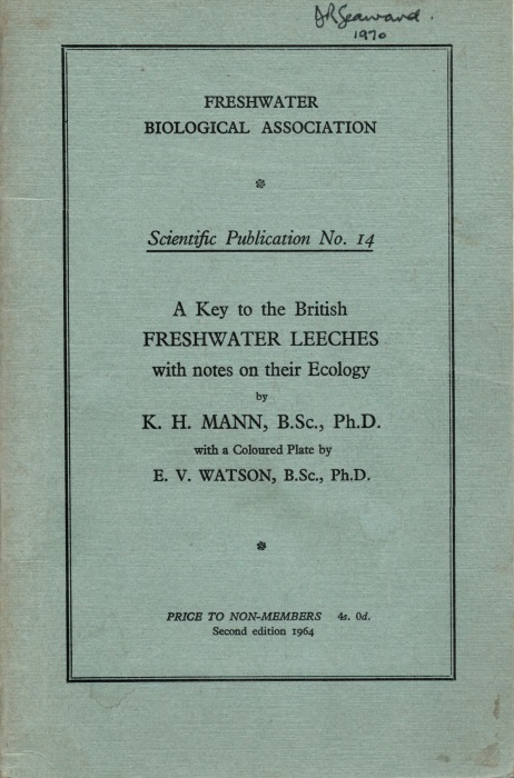 A Key to the British Freshwater Leeches: with notes on their ecology by ...