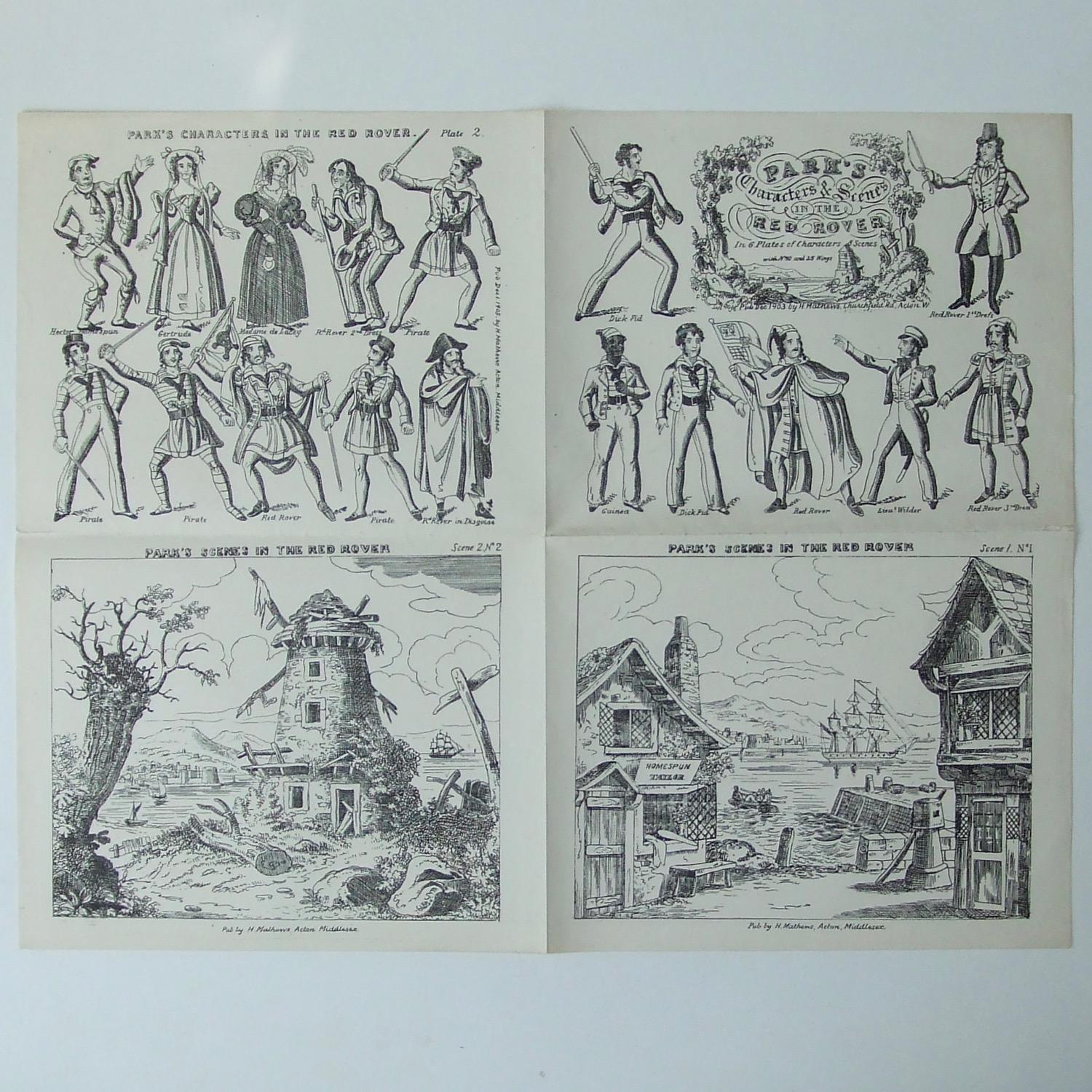 Park's Characters and Scenes in The Red Rover. Complete set with ...