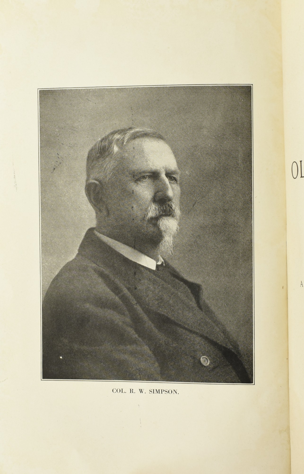 HISTORY OF OLD PENDLETON DISTRICT, WITH A GENEALOGY OF THE LEADING