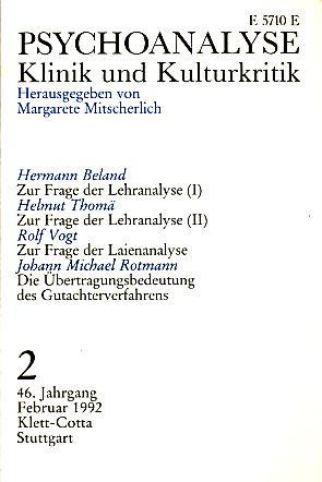 (Psyche) 46. Jahrgang 1992, Heft 2.