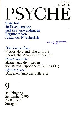 Psyche 44. Jahrgang 1990, Heft 9.