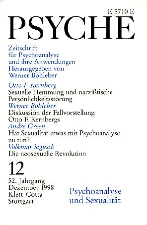 Psyche 52. Jahrgang 1998, Heft 12.