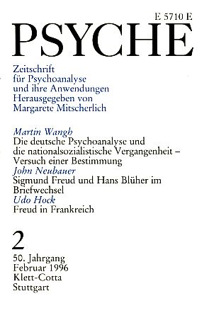 Psyche 50. Jahrgang 1996, Heft 2.