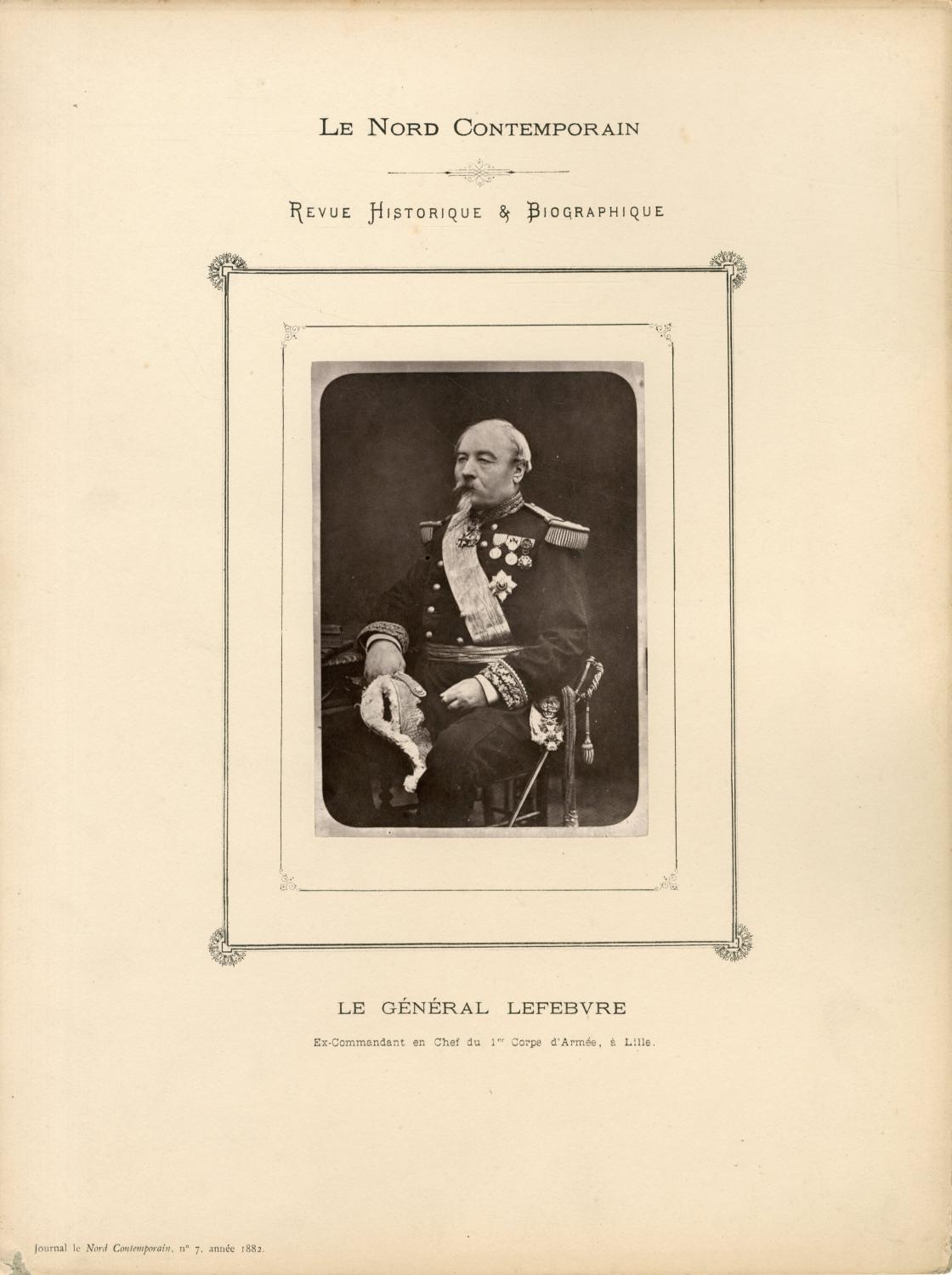 France, Général Lefebvre, en chef du 1er Corps d'Armée by