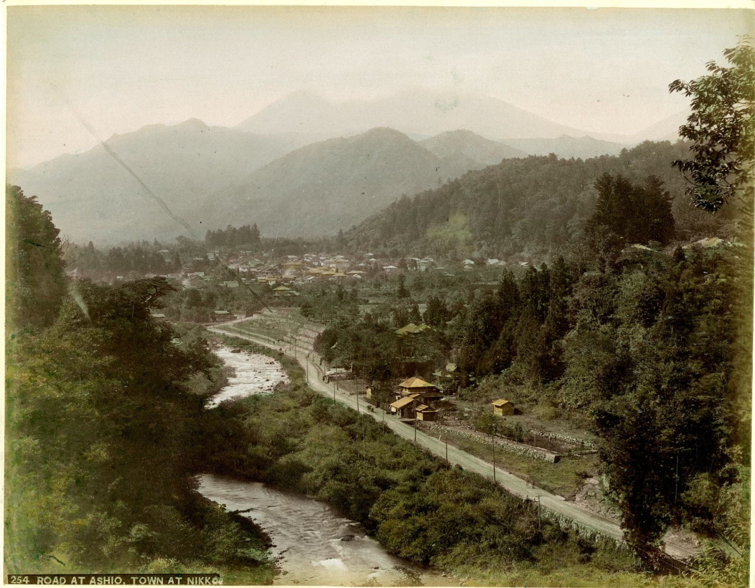 Japon, road at Ashio, town at Nikko by Photographie originale ...