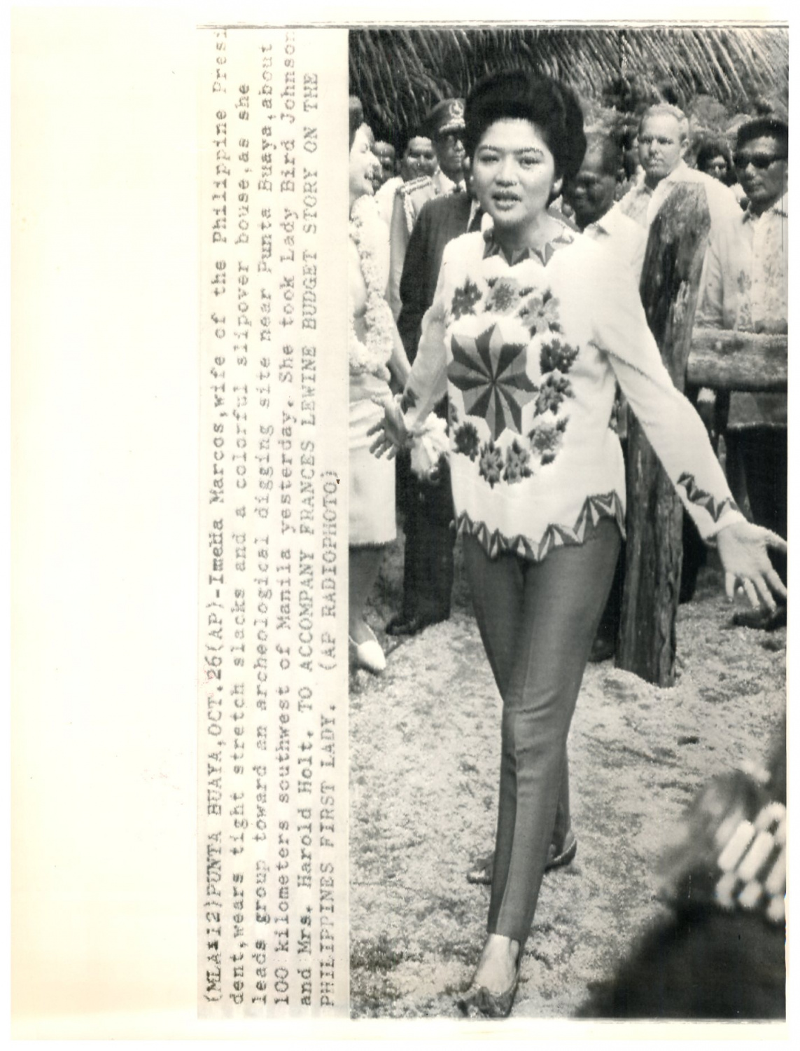 PHILIPPINES PRÉSIDENT Imelia Marcos by Photographie originale