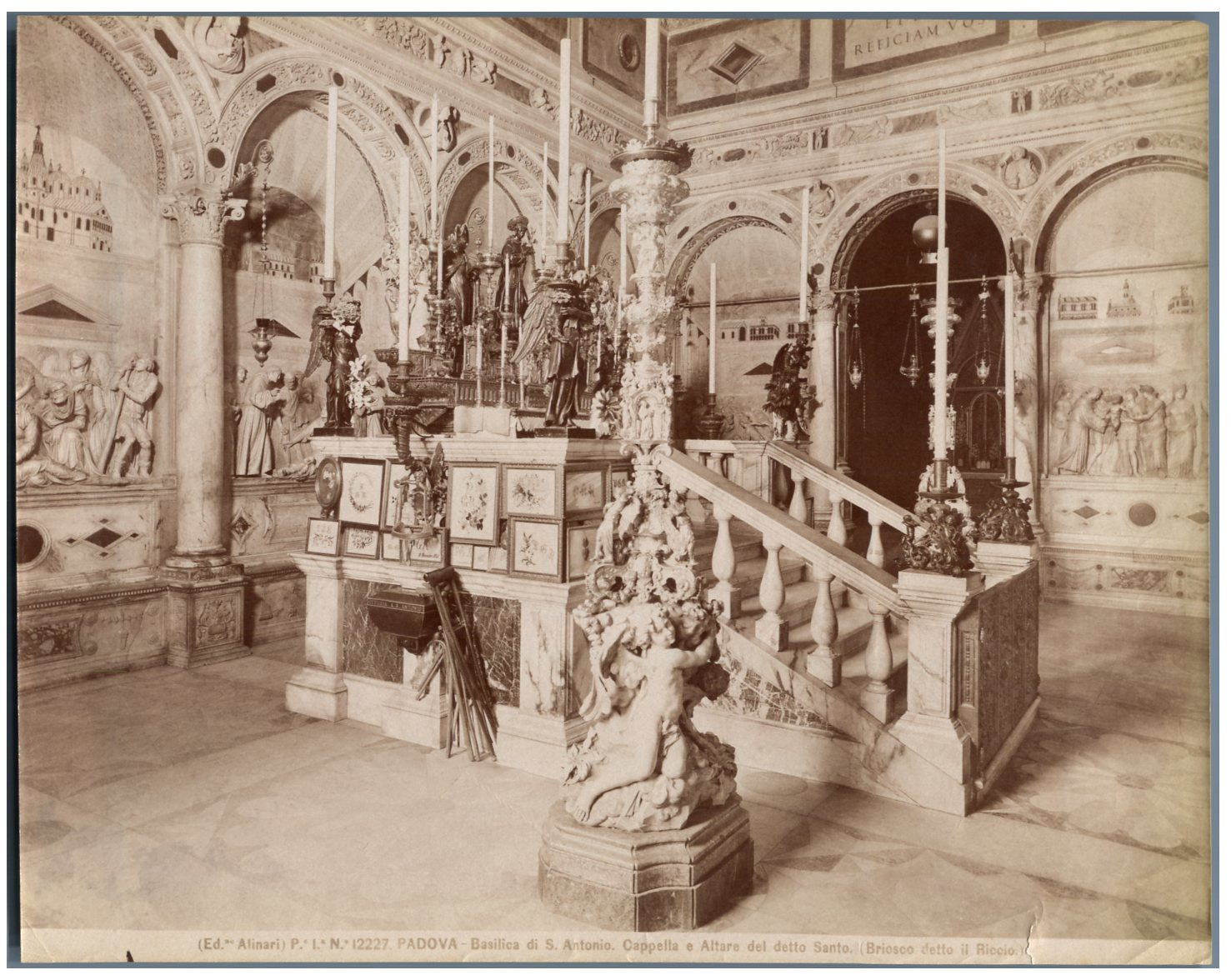 Ed. Alinari, Italie, Padova, Basilica di S. Antonio. Capella e Altare ...